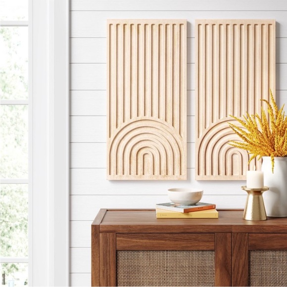 Threshold Art Geometric Wall Panels Threshold Nwot Poshmark